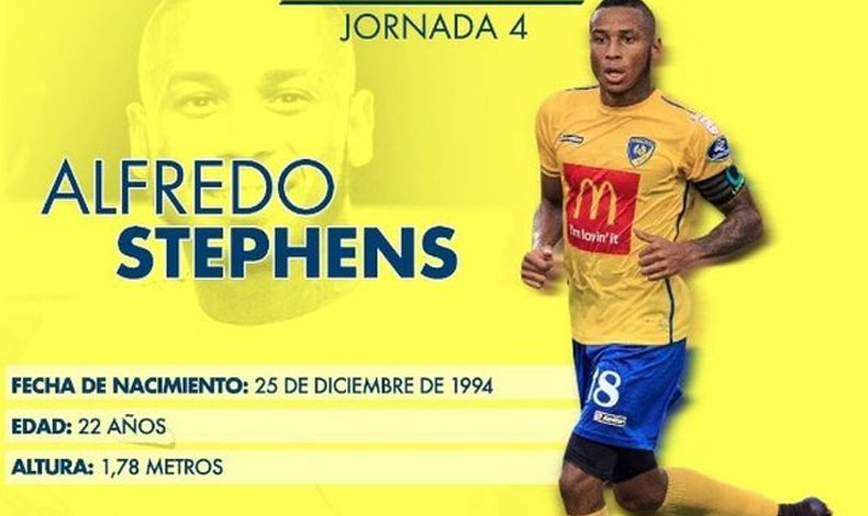 Seleccionan como jugador de la semana a Alfredo Stephens