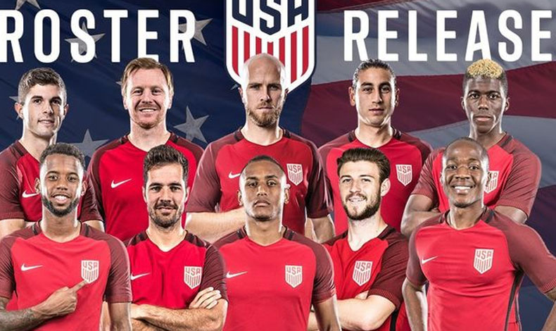 Estados Unidos presenta lista de convocados