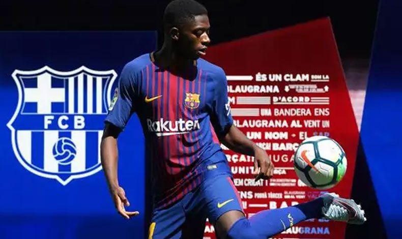 Dembl fue presentado oficialmente por el Barcelona