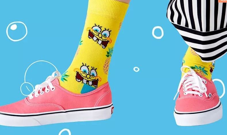 Happy Socks estrena coleccin capsula de Bob Esponja