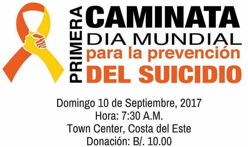 En Panam se realizar la primera caminata en prevencin del suicidio