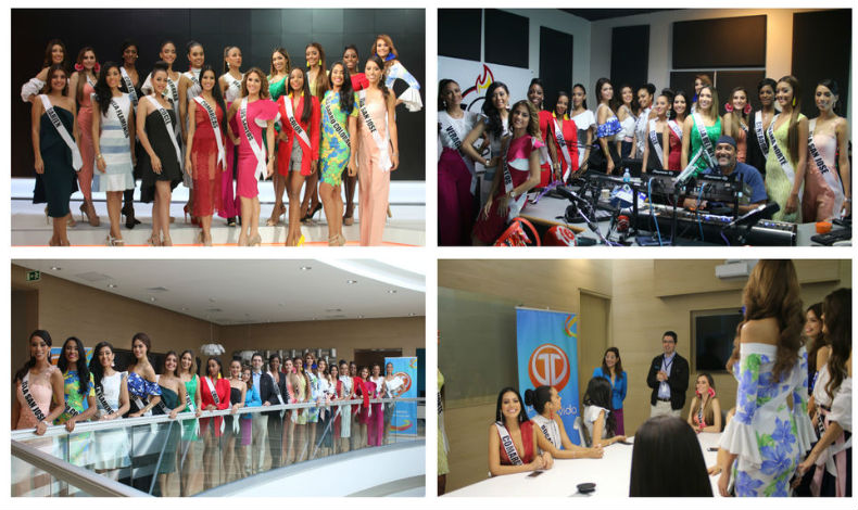 Candidatas al seorita Panam 2018 recorrieron en Medcom