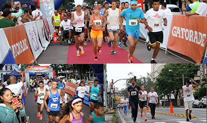 Gran asistencia de atletas para participar en la carrera municipal de 5k y 10k