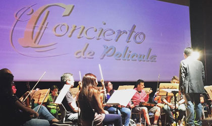 Todo listo para Concierto de Pelcula esta noche