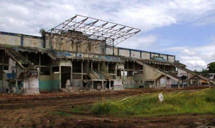 Adelantan trabajos en la construccin del estadio Juan Demstenes Arosemena