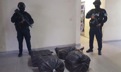 Detienen a cuatro personas y decomisan 500 panelas de presunta droga en la provincia de Herrera