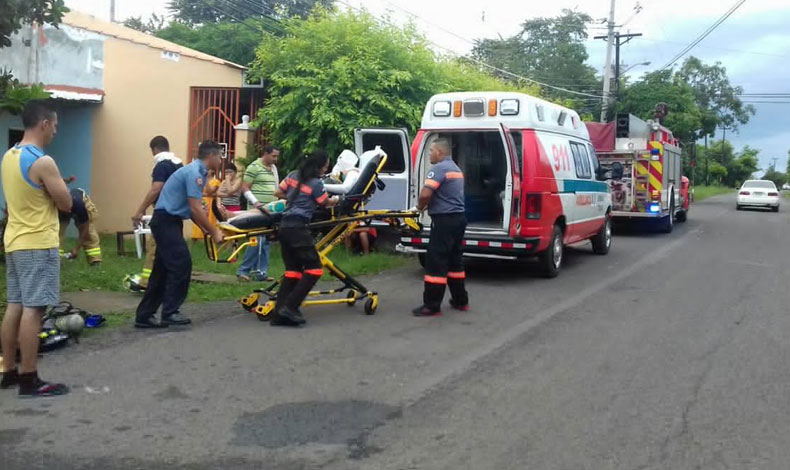 Dos personas resultaron quemadas tras fuga de un tanque de gas