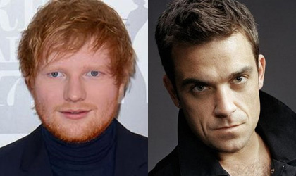 Ed Sheeran y Robbie Williams son vecinos en Londres
