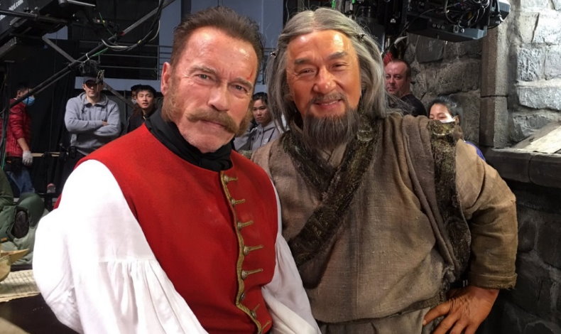 Arnold Schwarzenegger y Jackie Chan protagonizan triler de 'El misterio del dragn'.