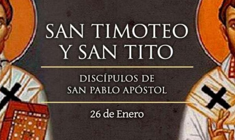 El da de hoy los discpulos de San Pablo conmemoran a San Tito y San Timoteo