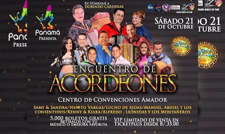 Encuentro de Acordeones el 21 de octubre