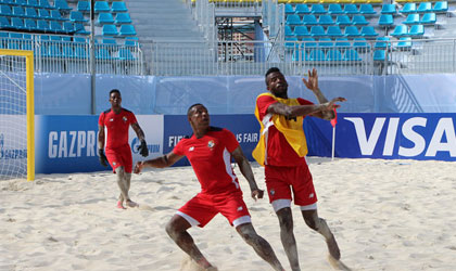 Seleccin Nacional de ftbol de playa hizo su entrenamiento en el National Beach Soccer Arena