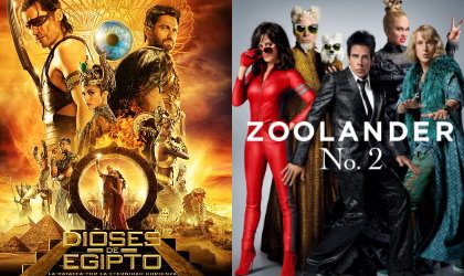 Estreno para este fin de semana, Dioses de Egipto, Zoolander 2