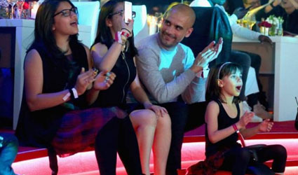 Familia de Guardiola estaba en el concierto de Ariana Grande