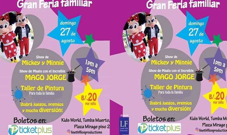 Feria Familiar el 27 de agosto