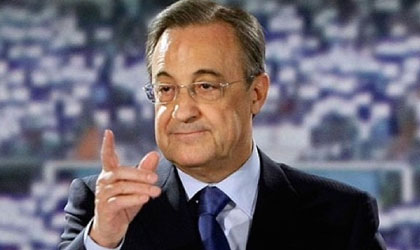 El presidente del Real Madrid quiere la liga y la Champions
