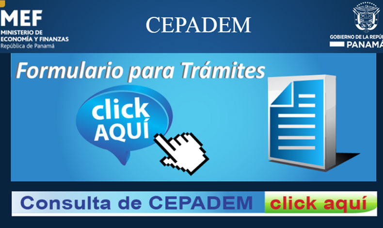MEF crea formulario digital para consultar el CEPADEM
