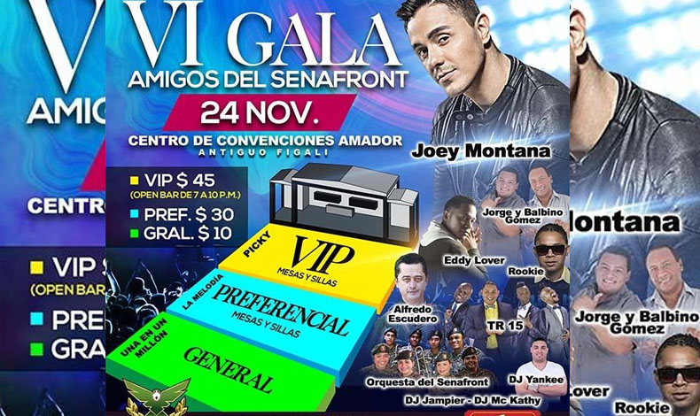 VI Gala Amigos del Senafront, el 24 de noviembre