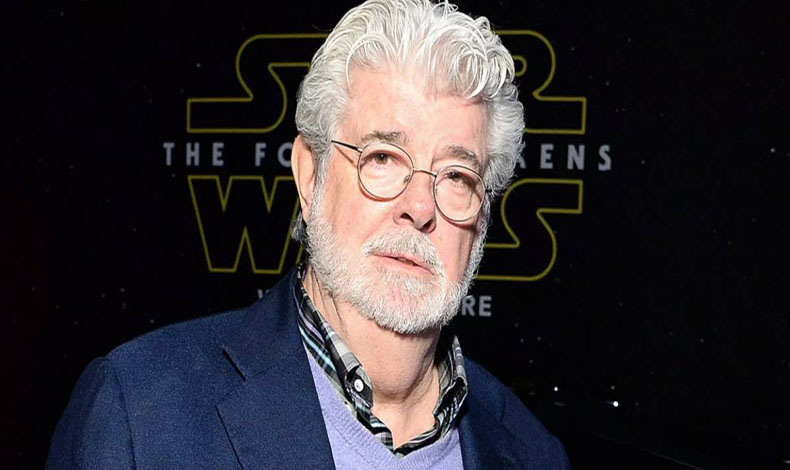George Lucas visita el set de grabacin de Star Wars, 'The Mandalorian'