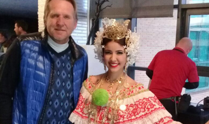 En el torneo de golf Ilusin Cup 2017, el centro de atencin fue el traje tpico de la mujer panamea