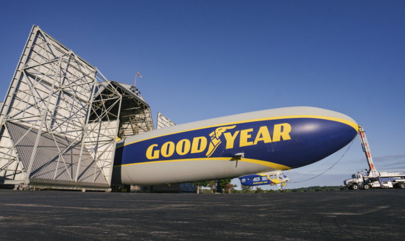 Hospdate en el dirigible Goodyear por Airbnb