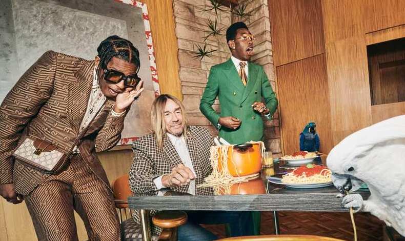 Gucci apuesta raperos y roqueros en su nueva coleccin