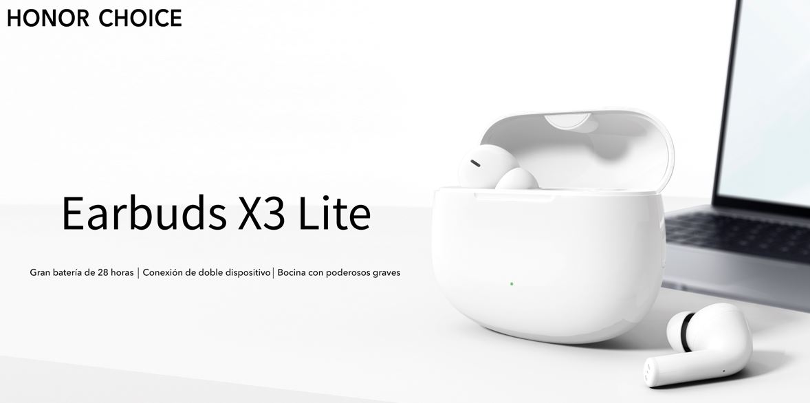 Llegan los HONOR CHOICE Earbuds X3 ideal para estas fiestas de fin de ao