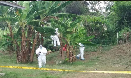 Hallan cuerpo sepultado en Bugada