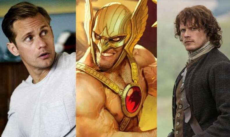 Alexander Skarsgrd y Sam Heughan considerados para el rol de Hawkman en 'Black Adam'