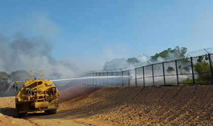 40 hectreas de masa vegetal se incendiaron ayer