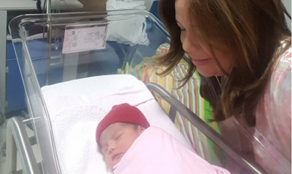 Lleg al mundo la princesa de la periodista Hellen Concepcin