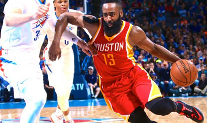 Los Rockets de Houston aplastaron a los  Thunder de Oklahoma City en el primero de los playoffs