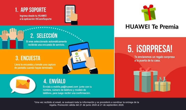 Huawei te premia siguiendo estos fciles pasos