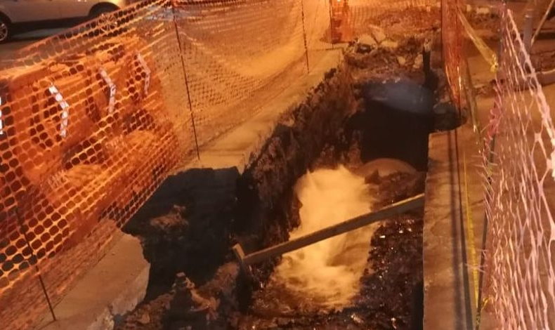 Ro Abajo y reas aledaas sin agua por dao de lnea por empresa