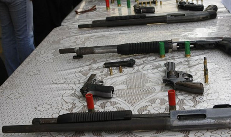 En este 2017 han decomisado 102 armas de fuego a empresas de vigilancia privada