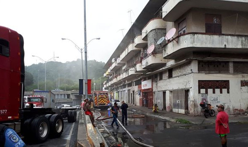 Se registr incendio en edificio de mampostera en Panam Centro