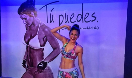 Jacky Guzman entrenando con Dorita