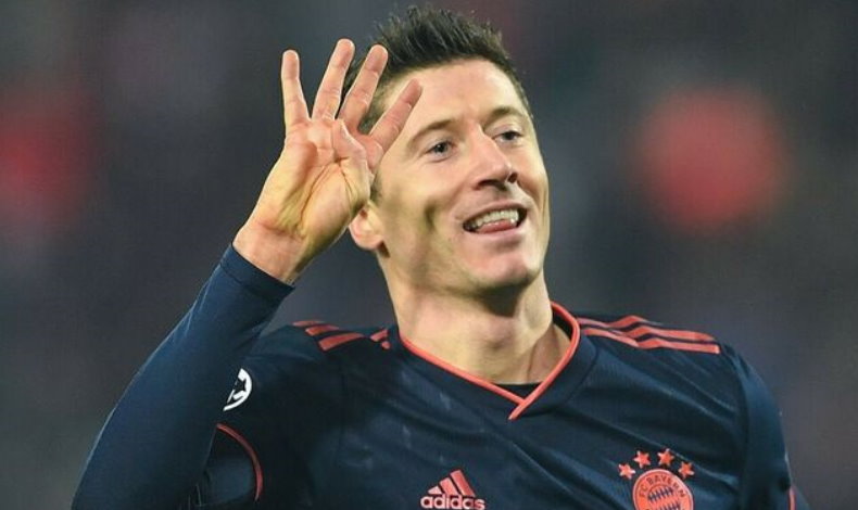 Lewandowski con 4 goles en 15 minutos ante el Estrella Roja