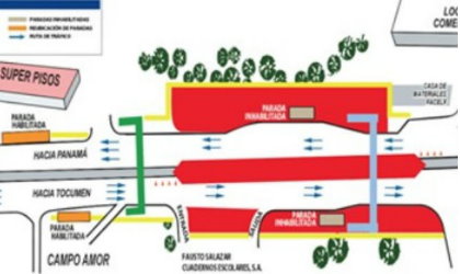 Reubicarn paradas en Las Maanitas por trabajos del Metro de Panam