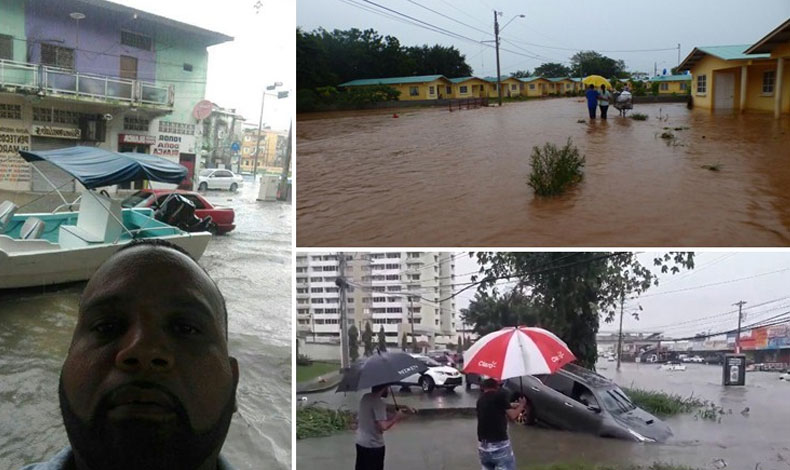 Lluvias hacen estragos en toda la ciudad de Col�n
