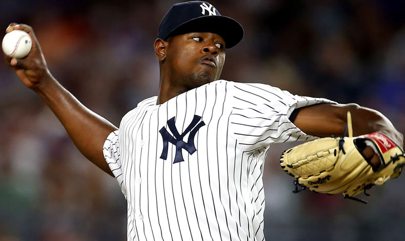 Luis Severino lanza picheo por encima de las 100 millas