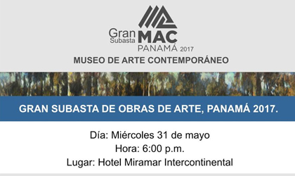 MAC llevar a cabo subasta de obras de arte