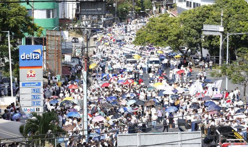 Marcha en contra del matrimonio igualitario