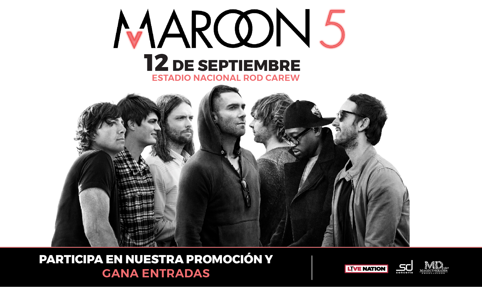 Participa y gana boletos para el concierto de Maroon 5