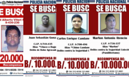 $80 mil dlares por los ms buscados en Panam