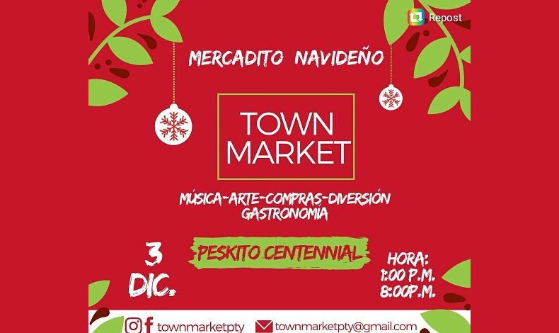 HOY Mercadito Navideo desde la 1 hasta las 8 pm