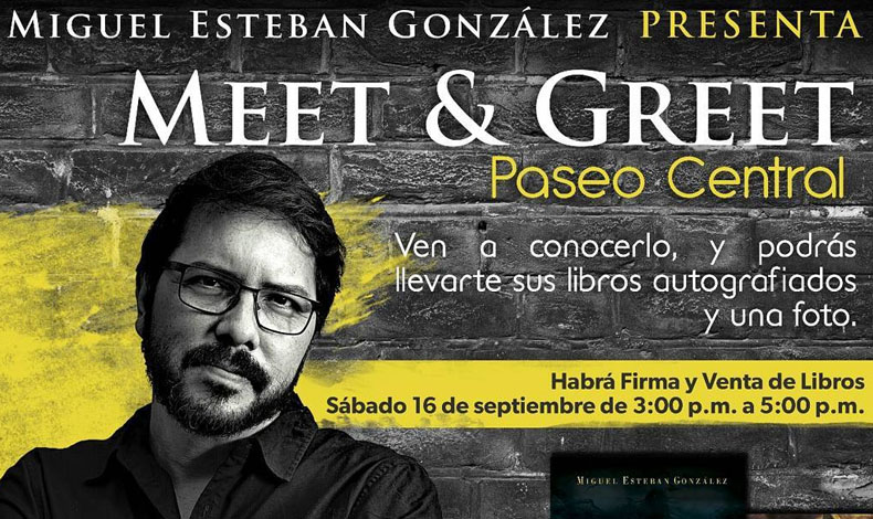 Meet and Greet de Miguel Esteban Gonzlez el 16 de septiembre