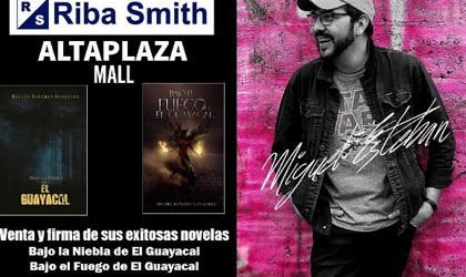 Miguel Esteban Gonzlez estar maana en AltaPlaza Mall de 12 pm a 2 pm