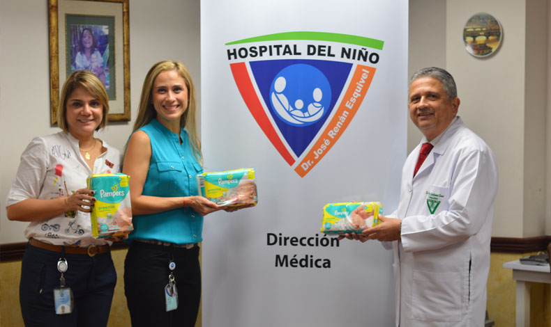 Pampers entreg 10 mil paales para bebs en el Hospital Infantil