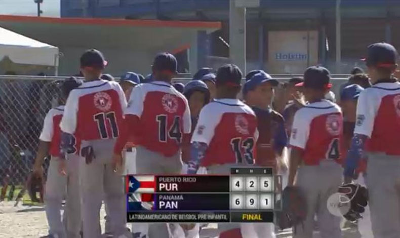 Panam logra vencer a Puerto Rico en el Torneo Latinoamericano de Bisbol Pre-infantil